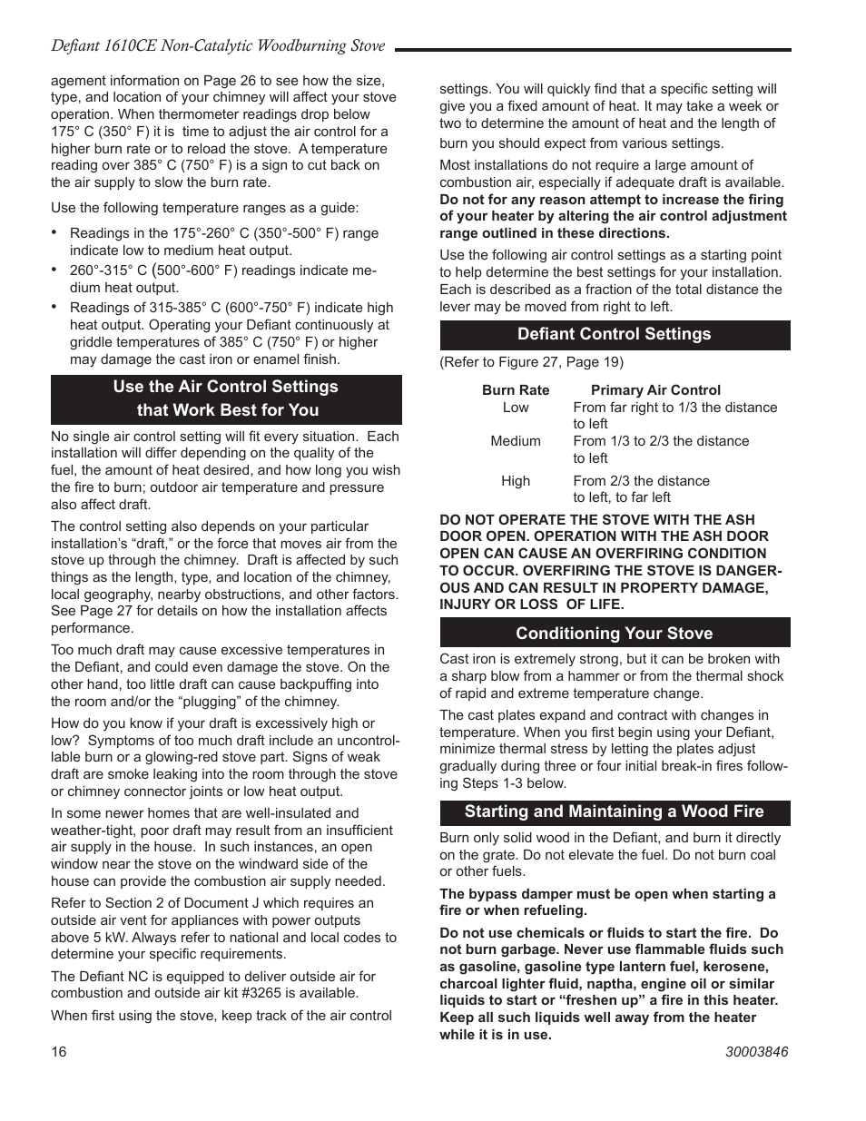 Vermont Casting 1610CE User Manual | Page 16 / 28