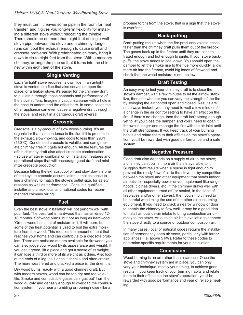 Vermont Casting 1610CE User Manual | Page 20 / 28