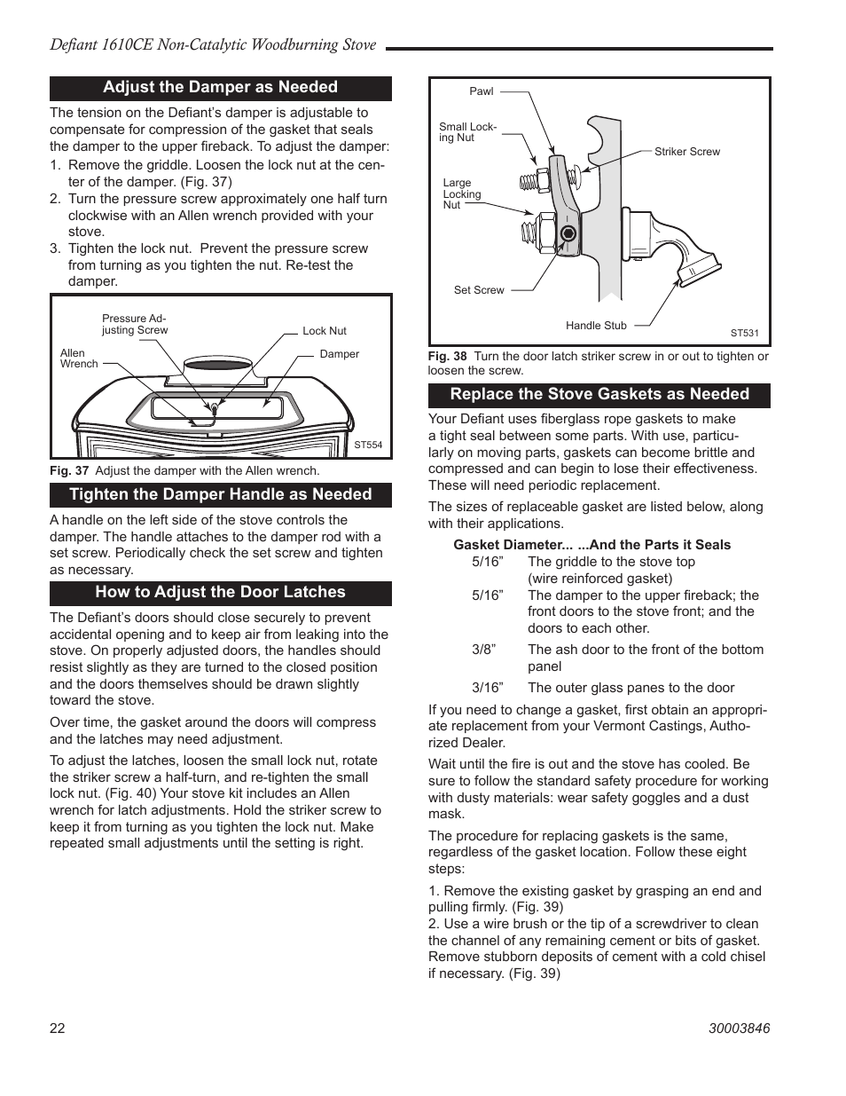 Vermont Casting 1610CE User Manual | Page 22 / 28