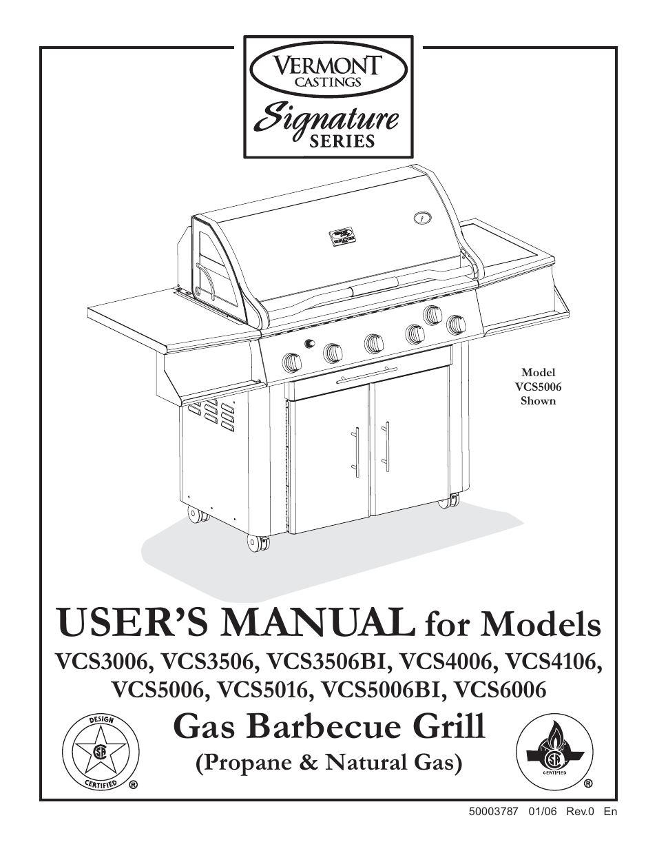 Vermont Casting VCS6006 User Manual | 36 pages