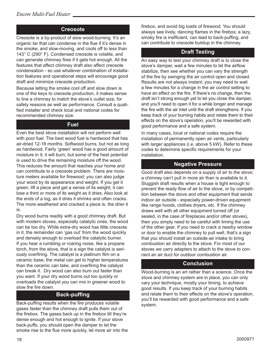 Vermont Casting 2547CE User Manual | Page 18 / 28