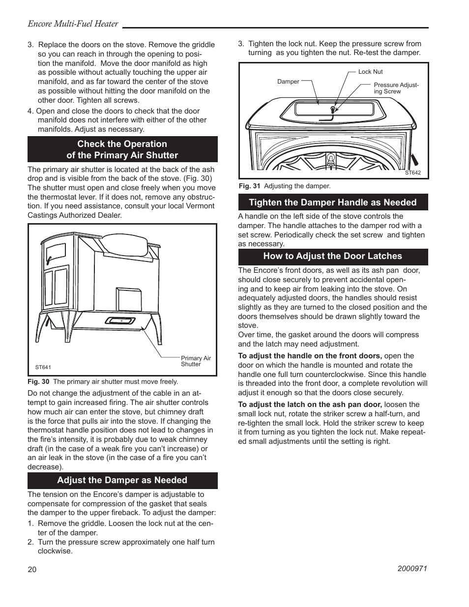 Vermont Casting 2547CE User Manual | Page 20 / 28