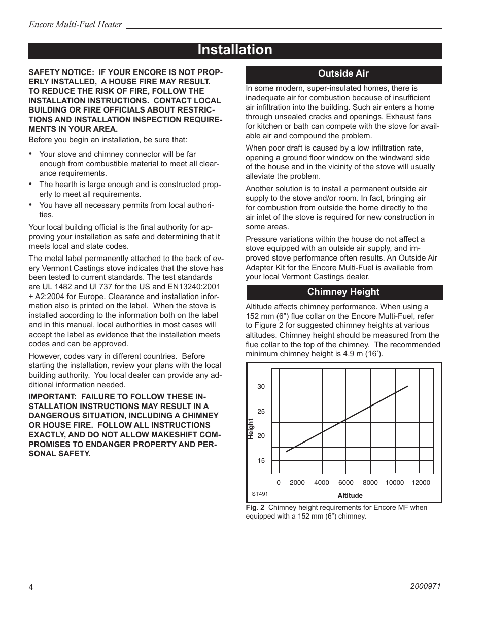 Installation | Vermont Casting 2547CE User Manual | Page 4 / 28