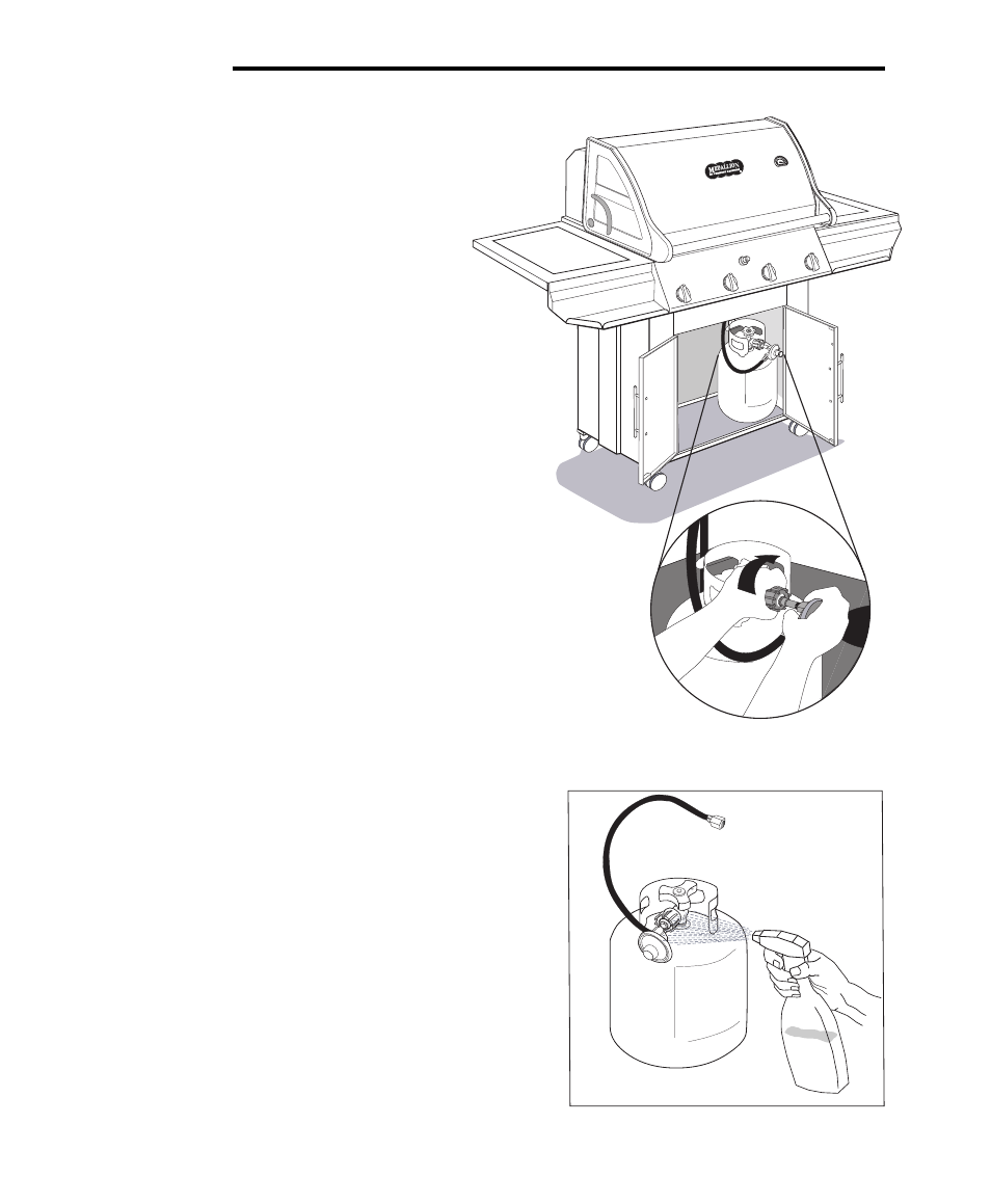 Gas hookup, Lp (propane) gas supply connection, Page 4 | Vermont Casting CF9050 CF9080 User Manual | Page 10 / 31
