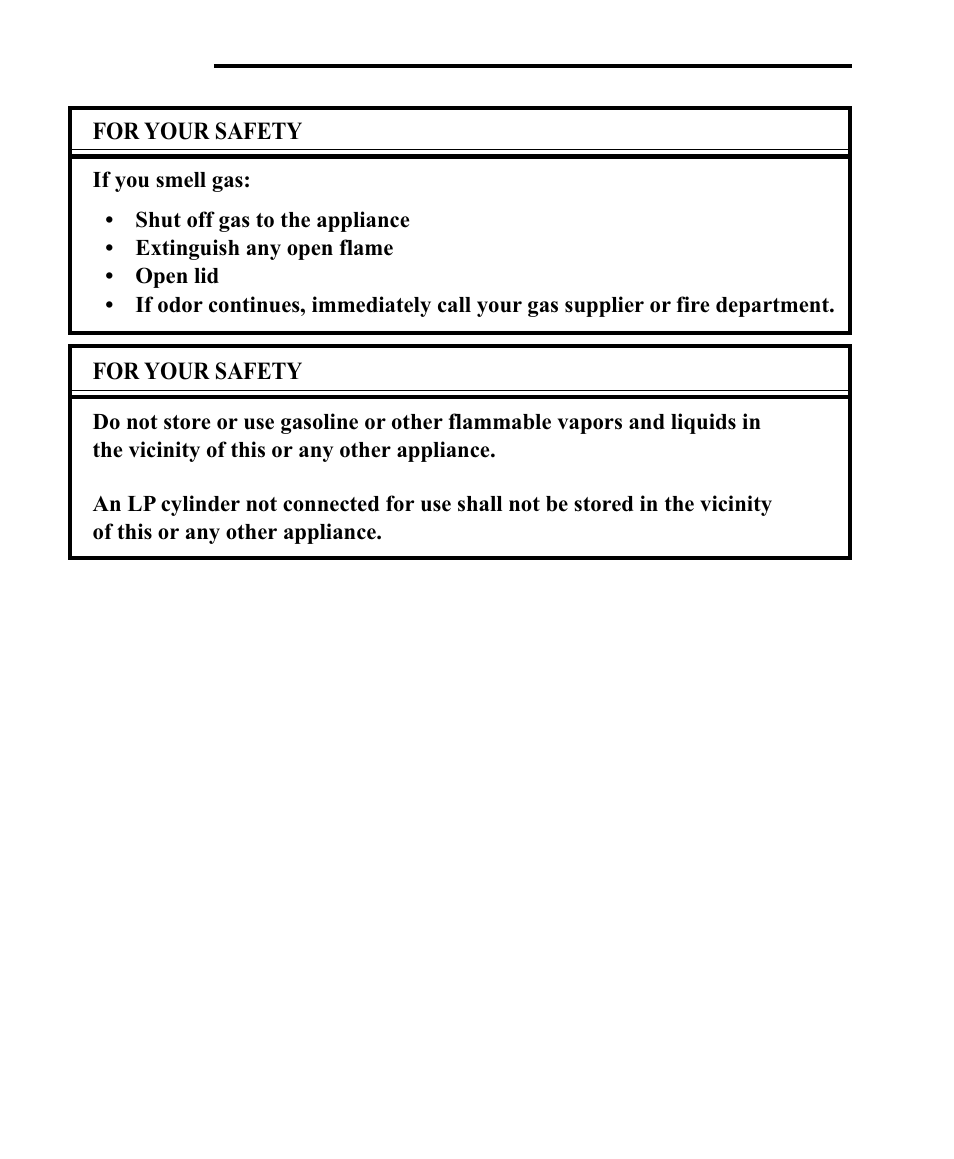 Warnings | Vermont Casting CF9050 CF9080 User Manual | Page 2 / 31