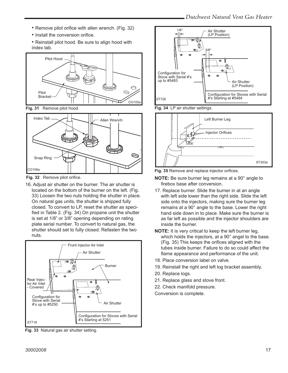 Dutchwest natural vent gas heater | Vermont Casting 2467 User Manual | Page 17 / 28