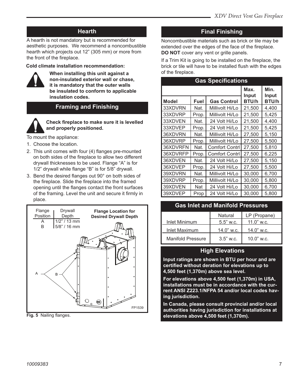 Vermont Casting 36XDV User Manual | Page 7 / 56