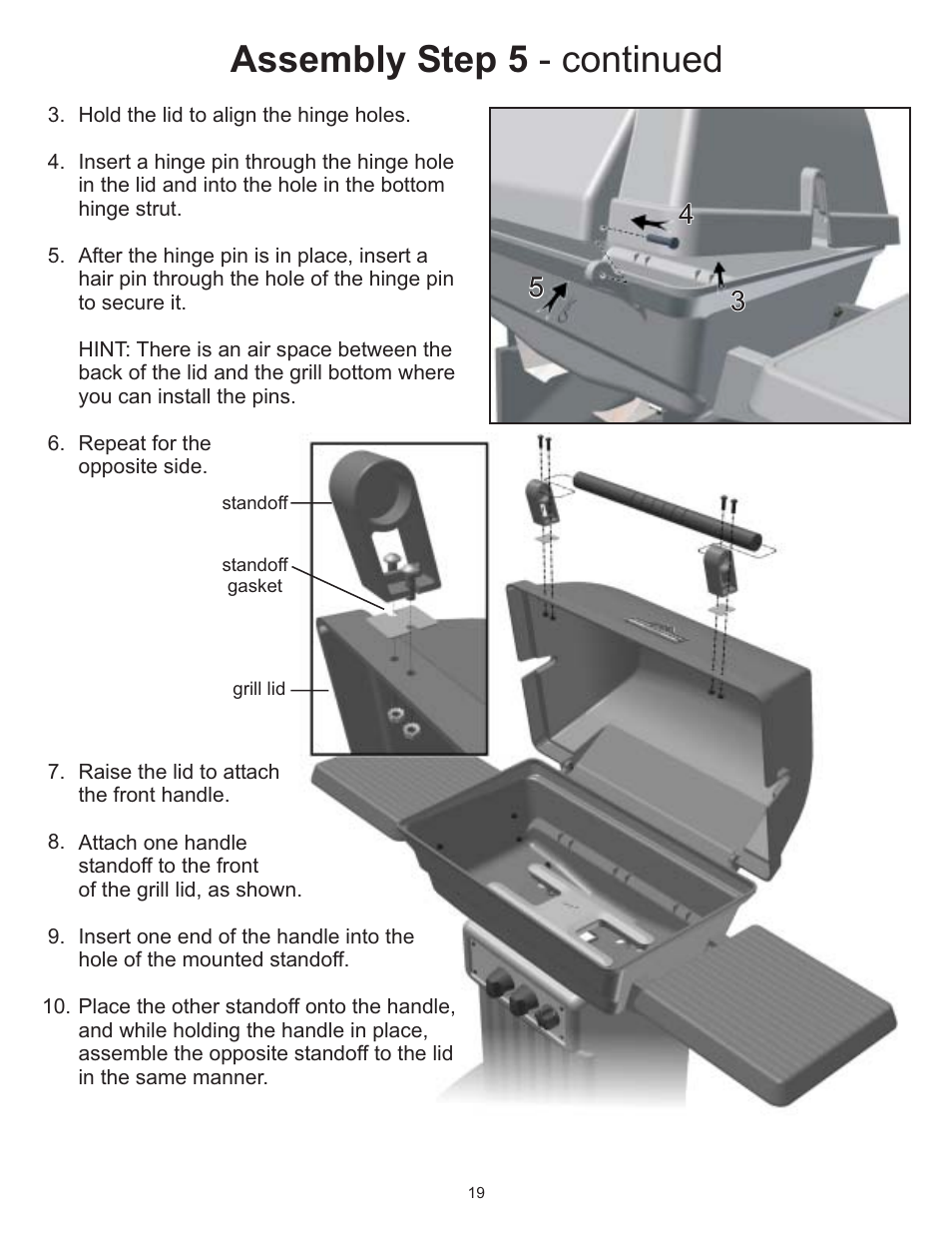 Assembly step 5 - continued | Vermont Casting 6100 User Manual | Page 18 / 32