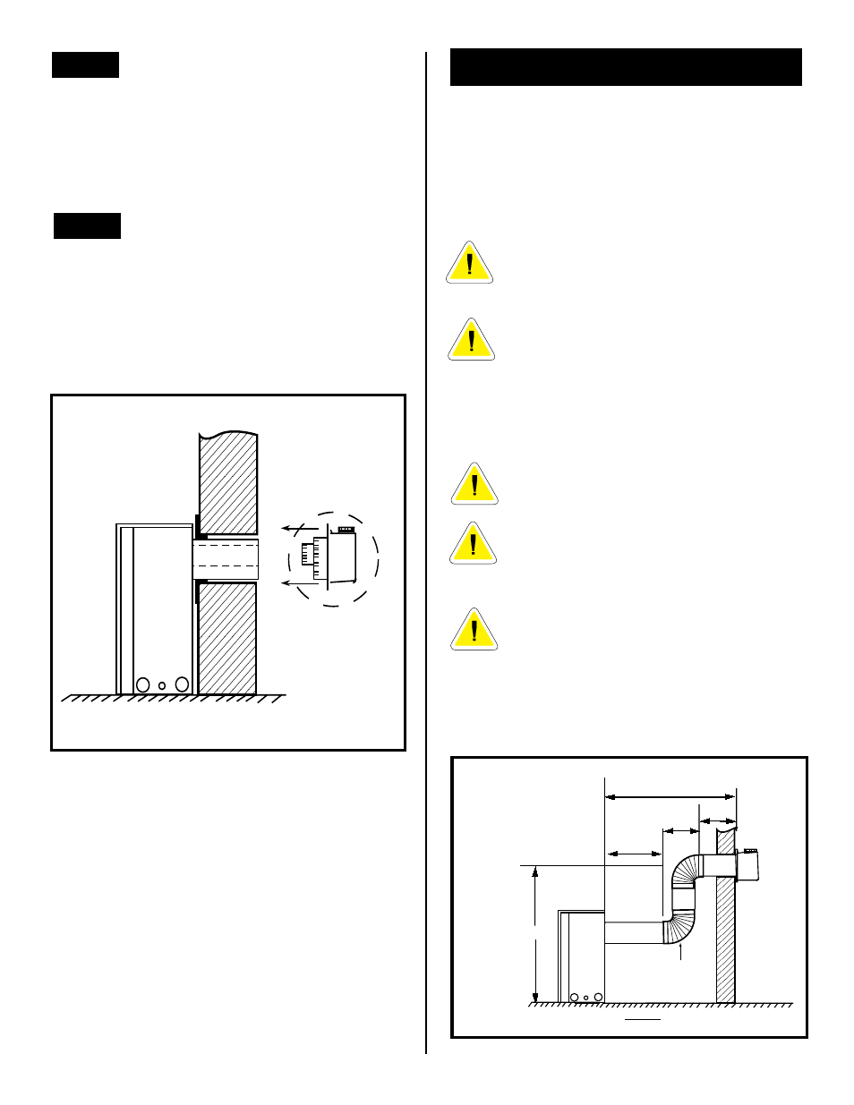 Vertical sidewall installations | Vermont Casting BHDR36 User Manual | Page 11 / 36