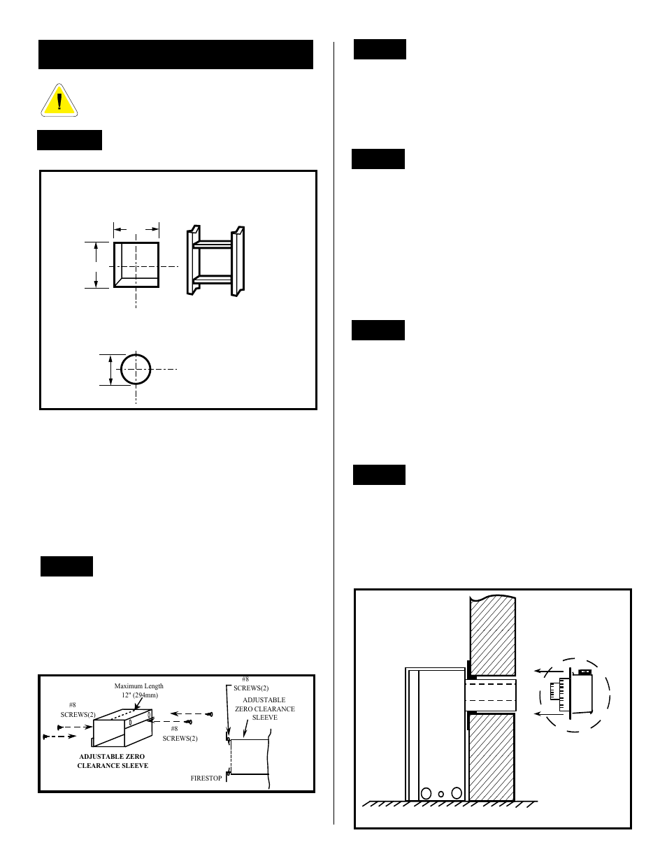 Rear wall installations | Vermont Casting BHDR36 User Manual | Page 19 / 36