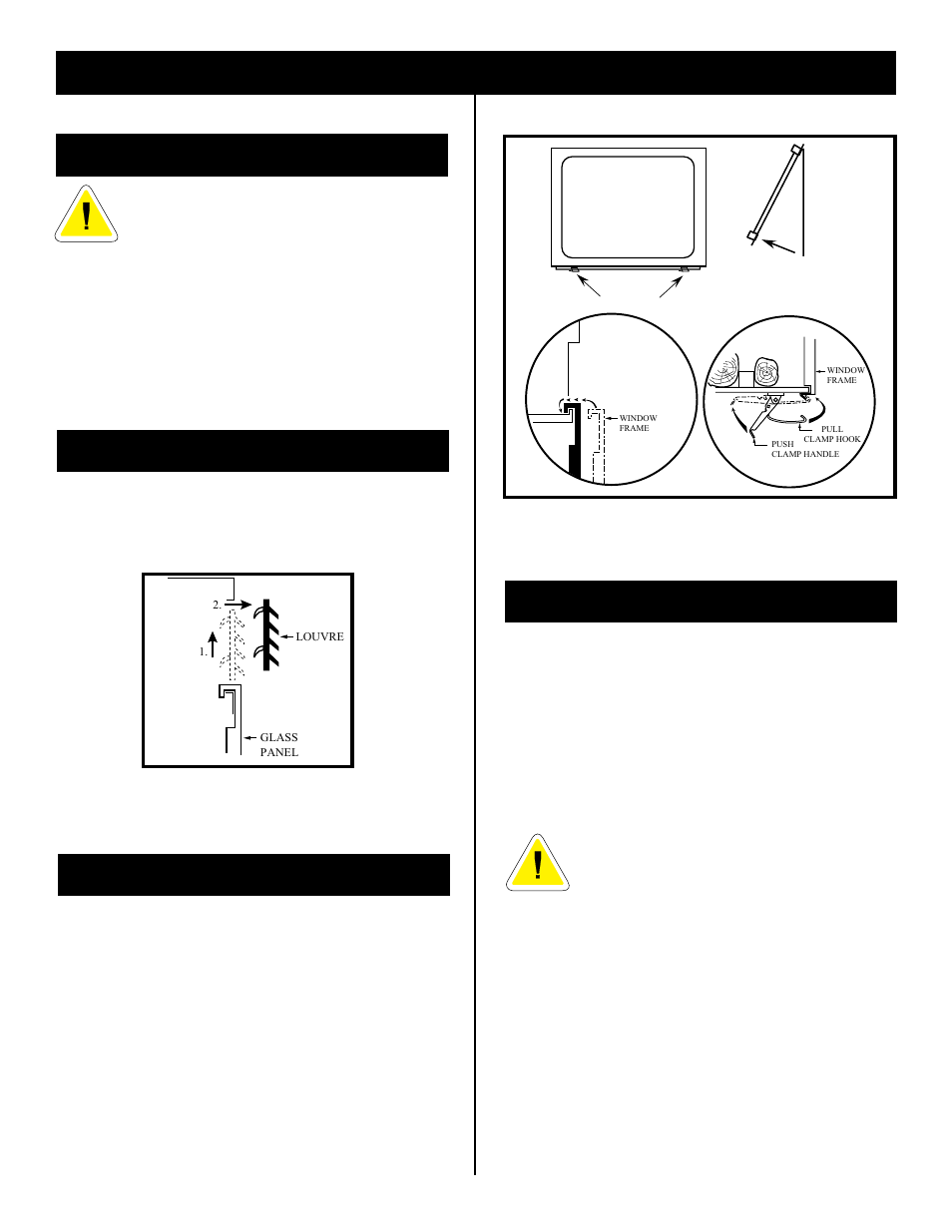 Operating instructions, Glass frame removal, General glass information | Louvre removal, Glass cleaning | Vermont Casting BHDR36 User Manual | Page 27 / 36