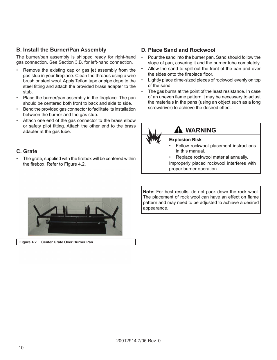 Warning | Vermont Casting MO18 User Manual | Page 10 / 18