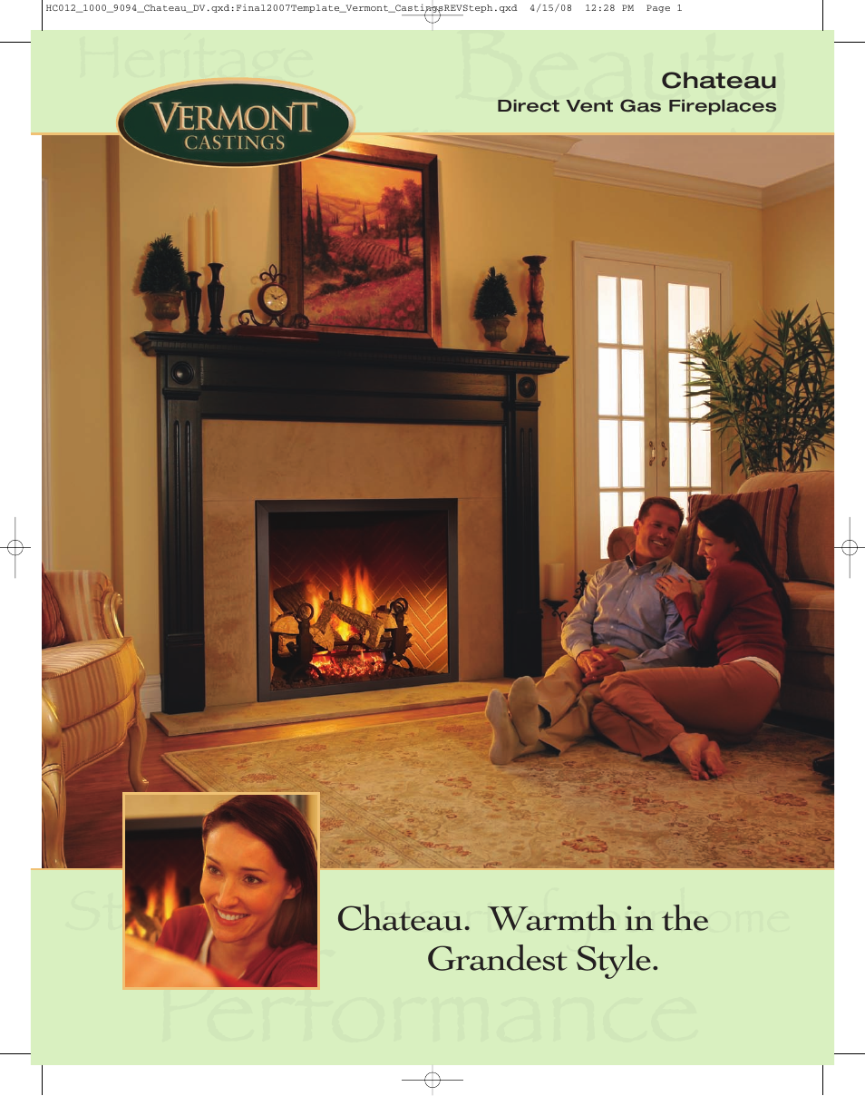 Vermont Casting Chateau DVT44IN User Manual | 4 pages