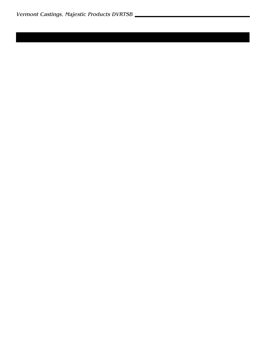 Vermont Casting DVRTSB User Manual | Page 10 / 36