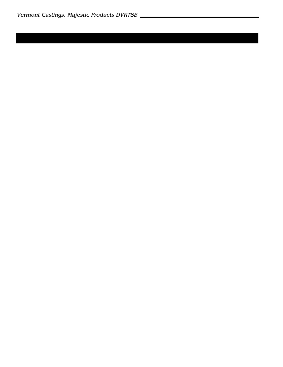 Vermont Casting DVRTSB User Manual | Page 2 / 36