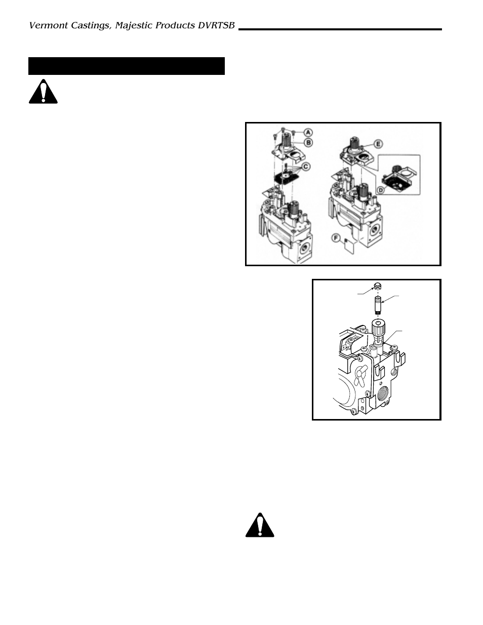 Vermont castings, majestic products dvrtsb, Fuel conversion instructions | Vermont Casting DVRTSB User Manual | Page 28 / 36