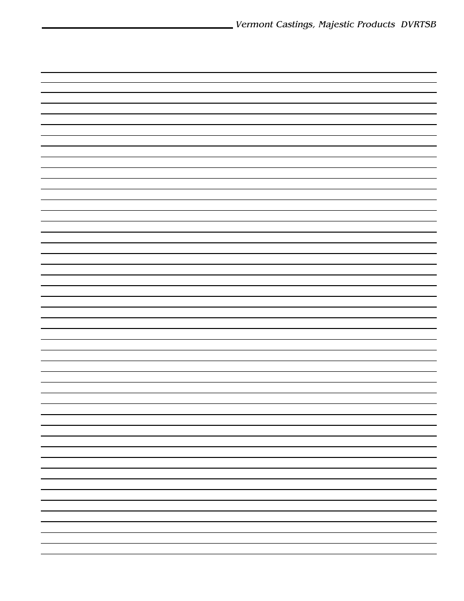Dvrtsb, Vermont castings, majestic products dvrtsb | Vermont Casting DVRTSB User Manual | Page 31 / 36