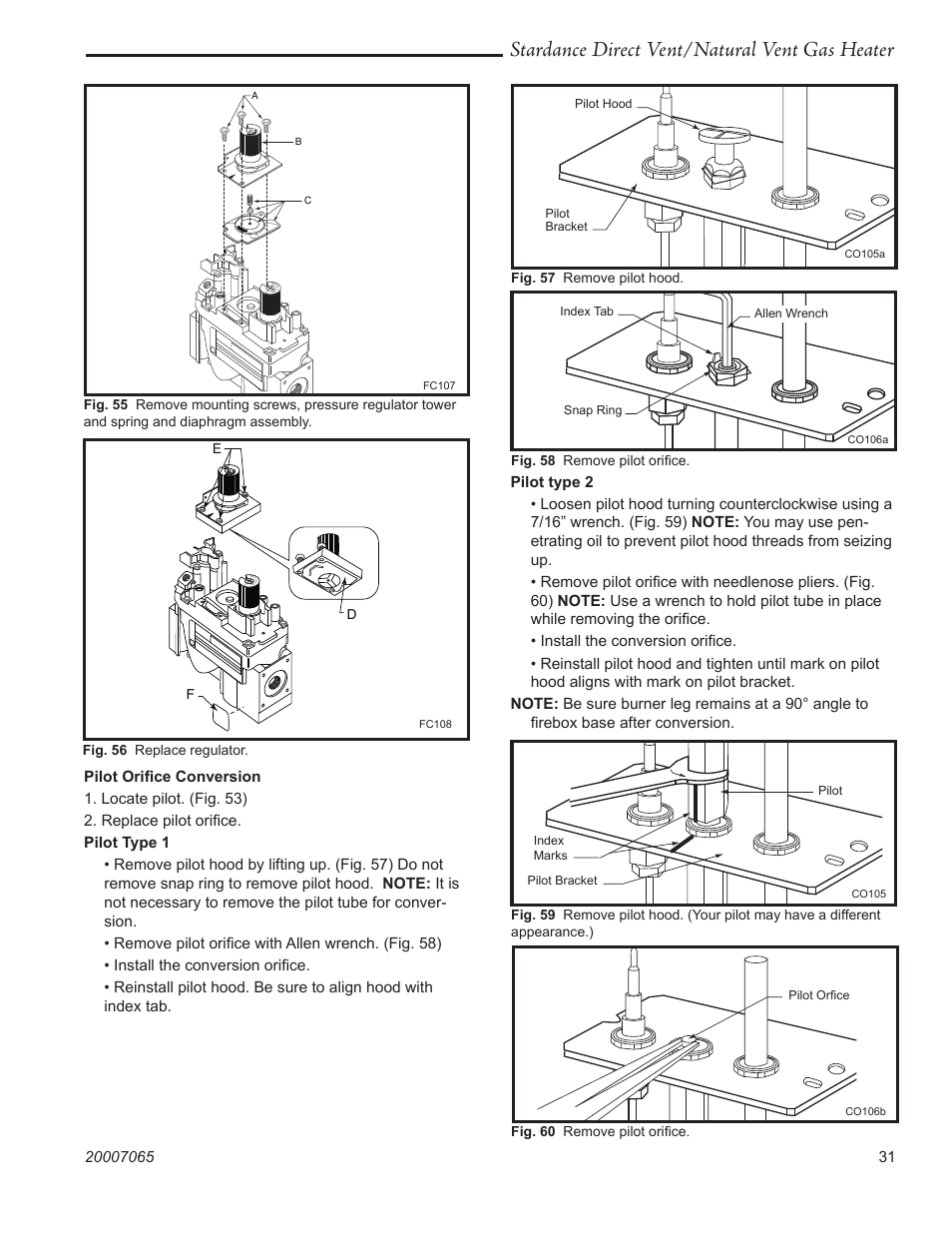 Stardance direct vent/natural vent gas heater | Vermont Casting Stardance SDV30 User Manual | Page 31 / 44