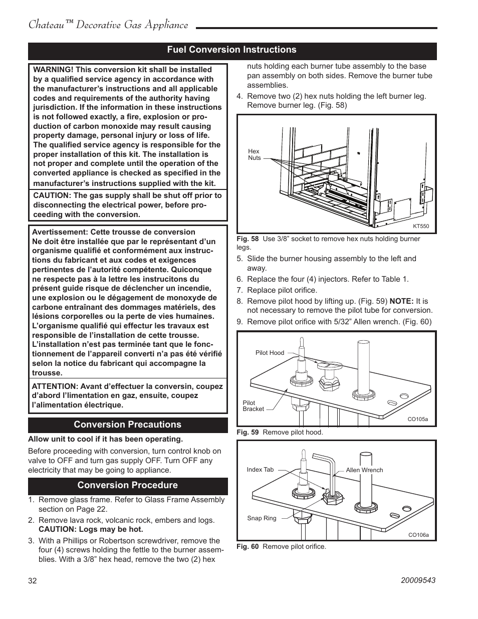 Chateau™ decorative gas appliance | Vermont Casting DVT38S2 User Manual | Page 32 / 40