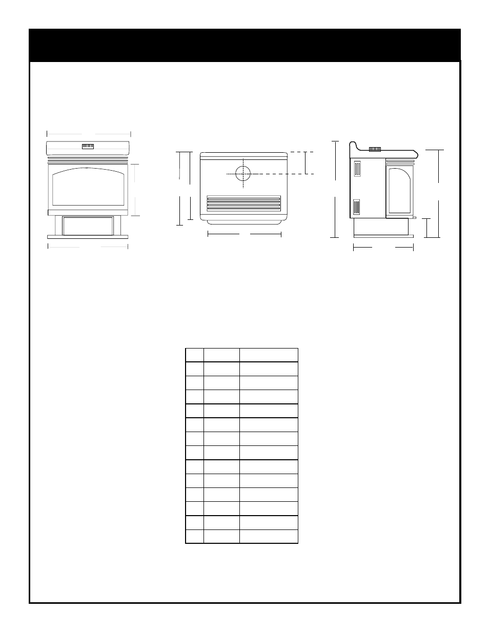 Fireplace dimensions, Model a232 | Vermont Casting A232 User Manual | Page 4 / 18