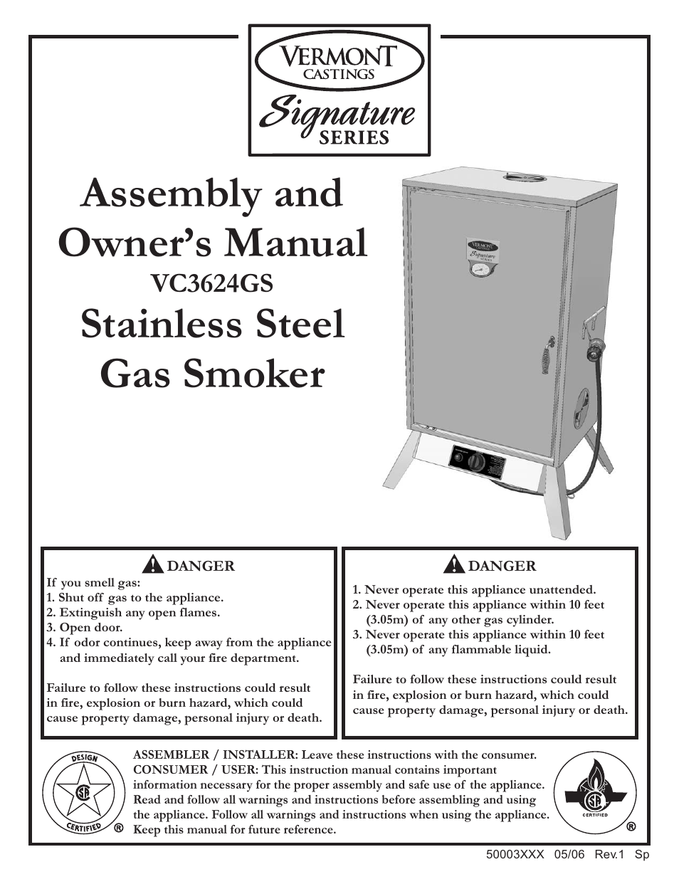 Vermont Casting VC3624GS User Manual | 24 pages