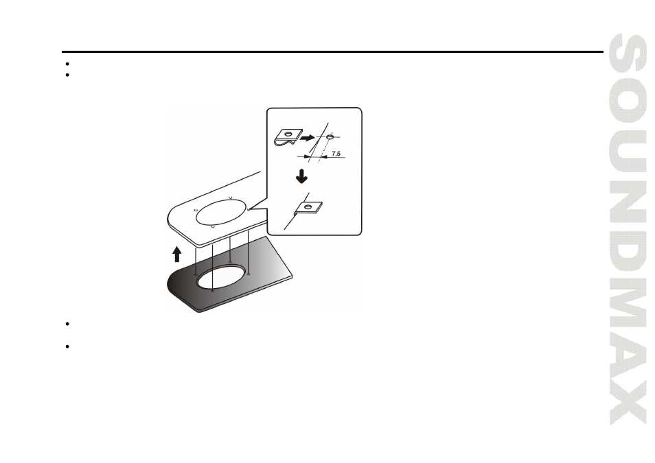 Securing the speakers | SoundMax SM-CSM62 User Manual | Page 5 / 13