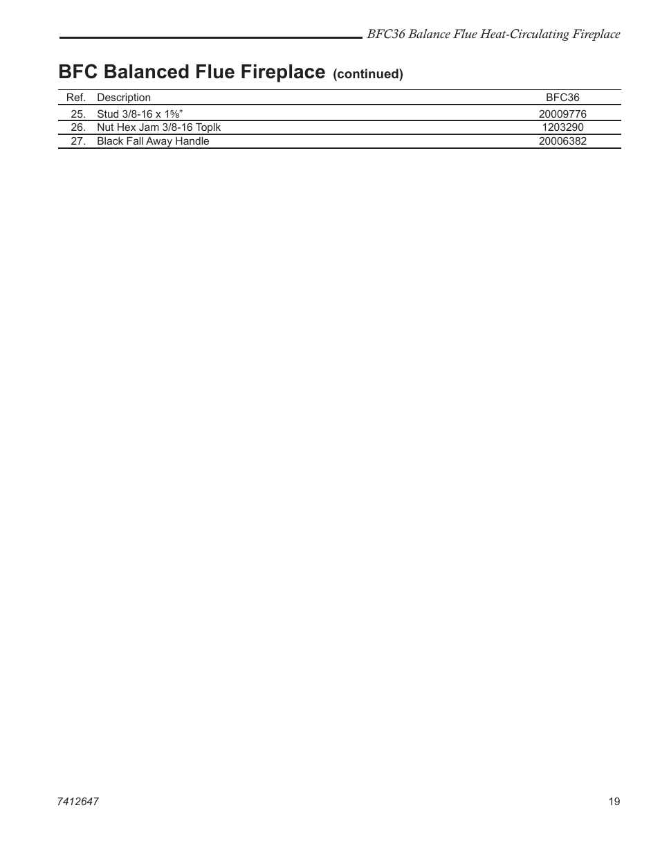 Bfc balanced flue fireplace | Vermont Casting 647 BFC User Manual | Page 19 / 24