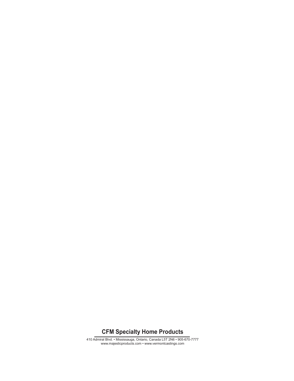 Cfm specialty home products | Vermont Casting 647 BFC User Manual | Page 24 / 24