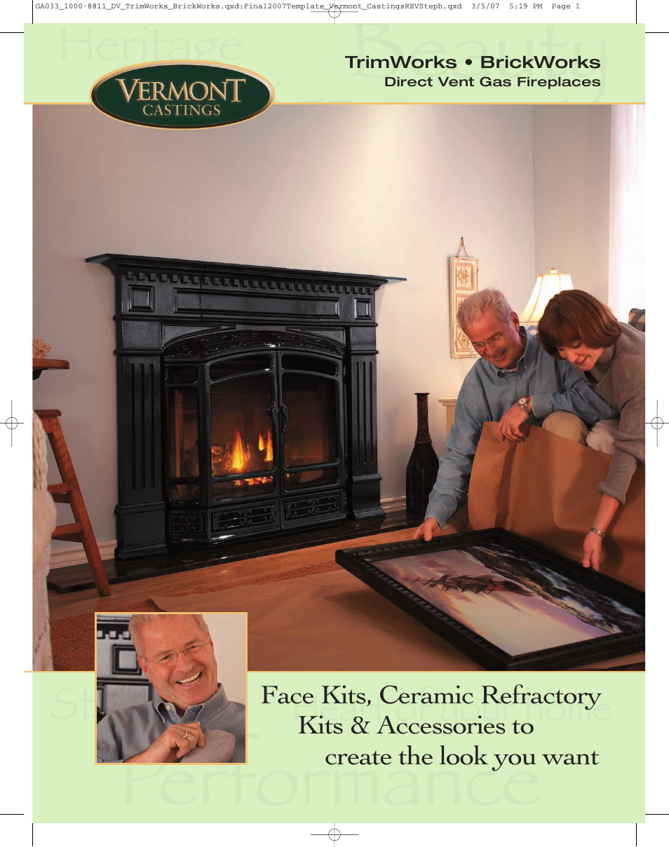 Vermont Casting TrimWorks & BrickWorks 36LDV User Manual | 8 pages