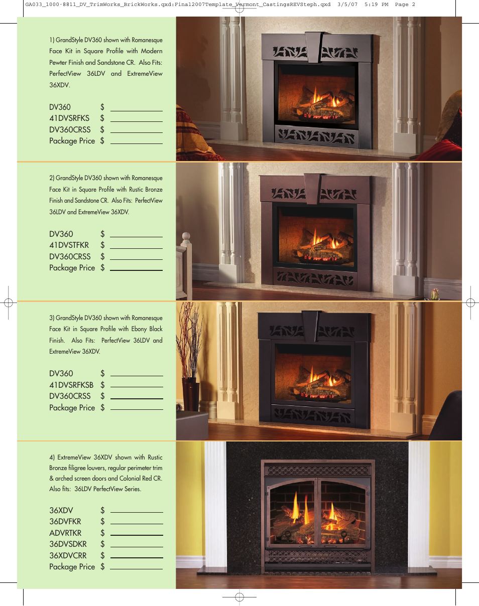 Vermont Casting TrimWorks & BrickWorks 36LDV User Manual | Page 2 / 8