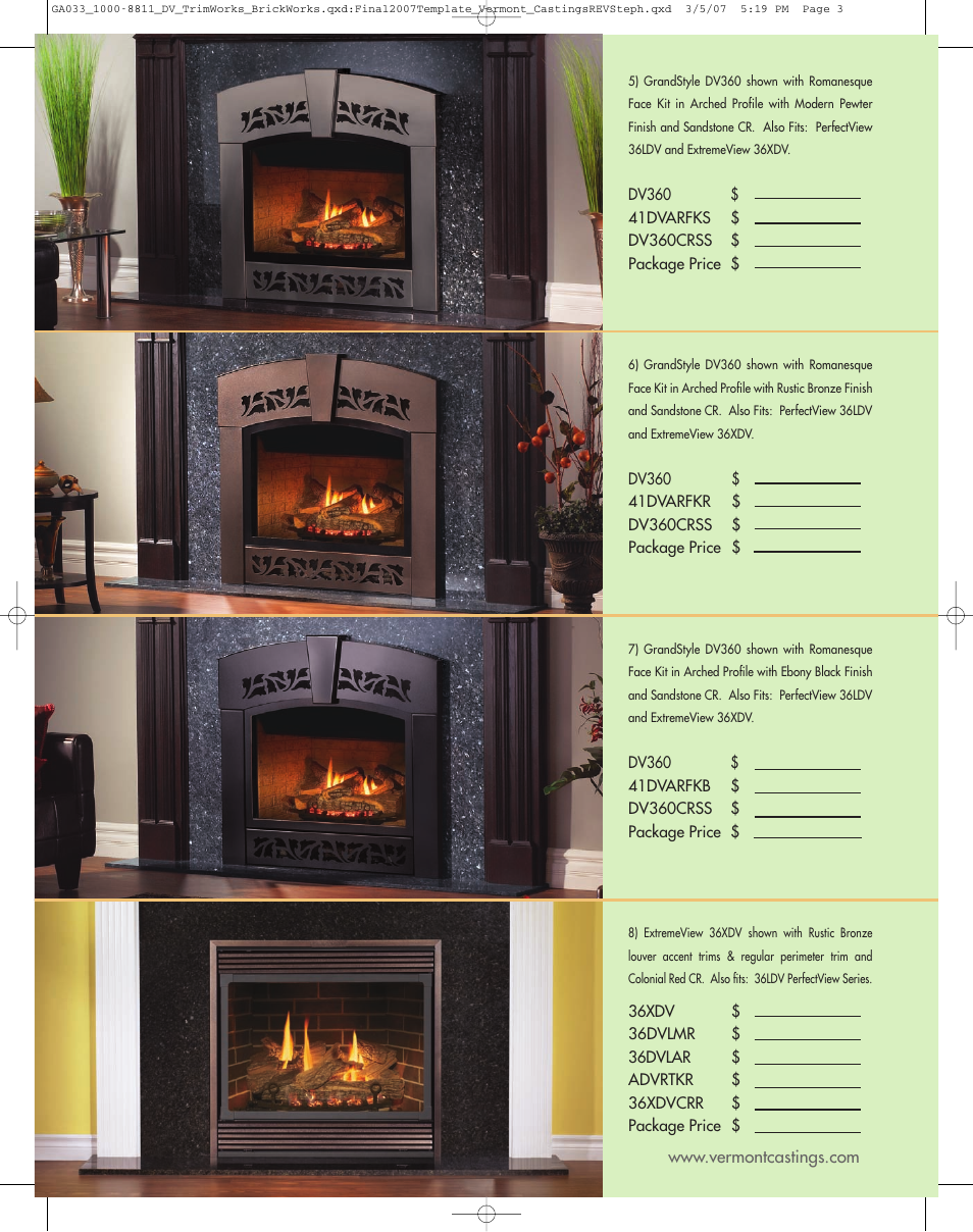 Vermont Casting TrimWorks & BrickWorks 36LDV User Manual | Page 3 / 8