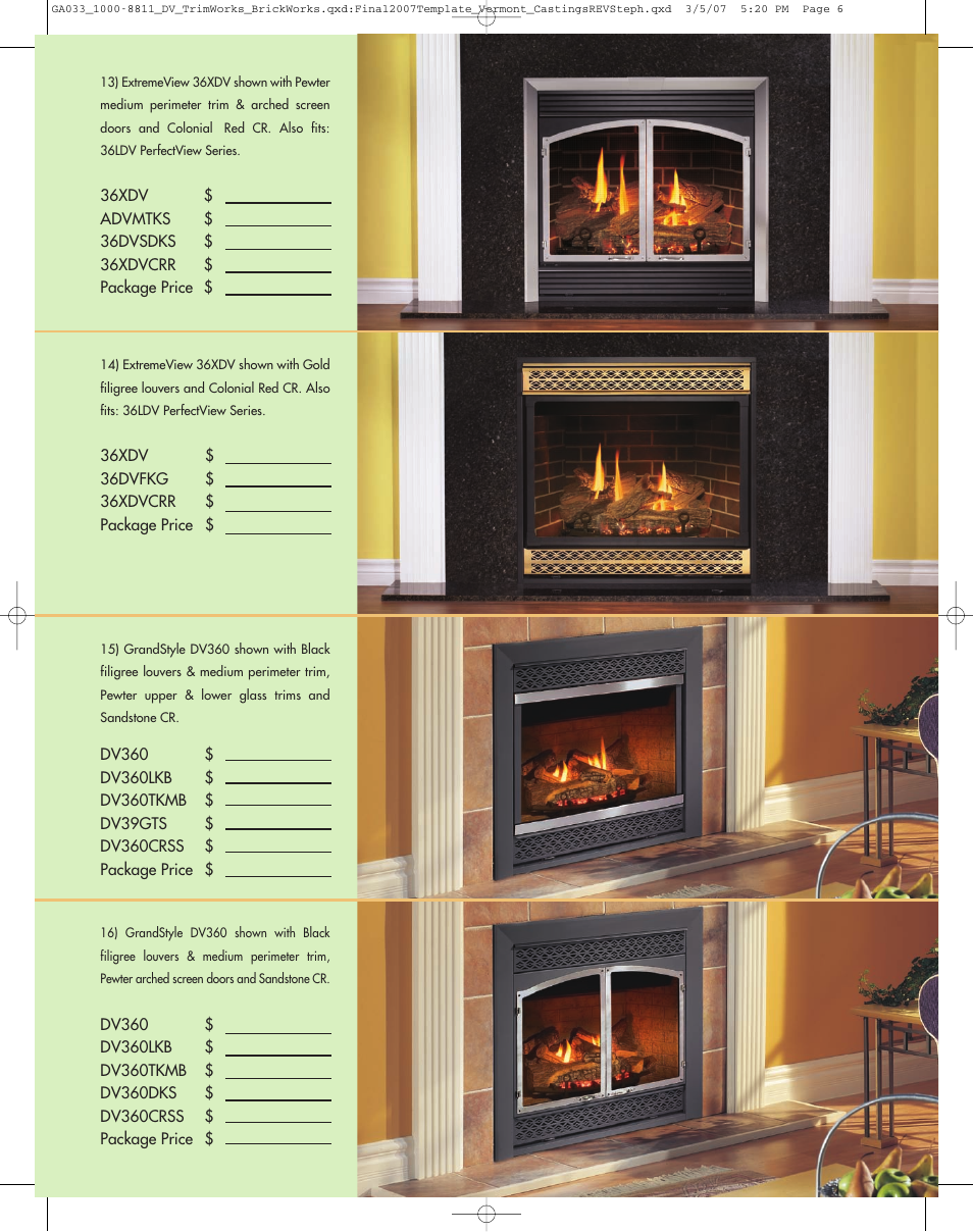 Vermont Casting TrimWorks & BrickWorks 36LDV User Manual | Page 6 / 8