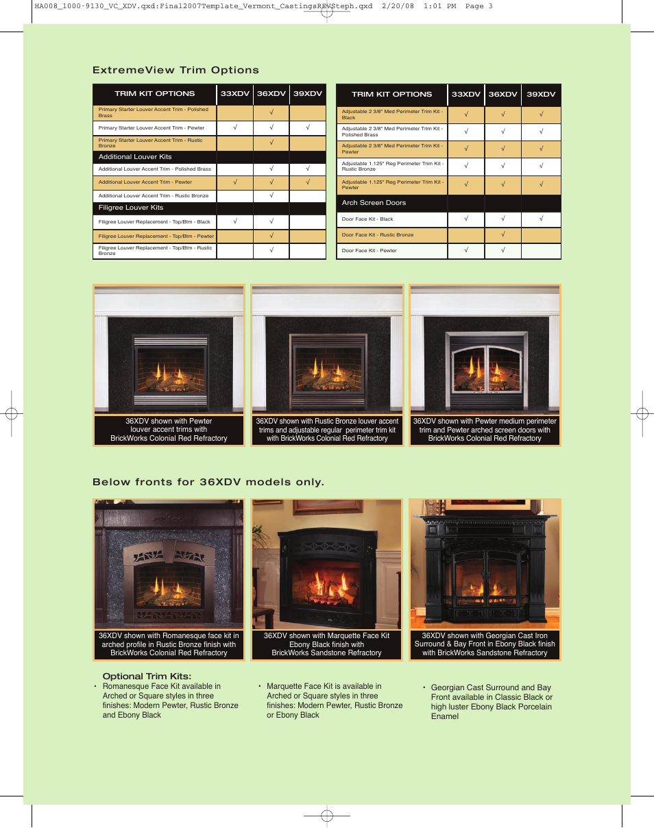 Vermont Casting 33XDV User Manual | Page 3 / 4