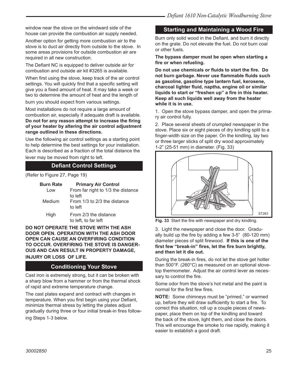 Vermont Casting 1610 User Manual | Page 25 / 40