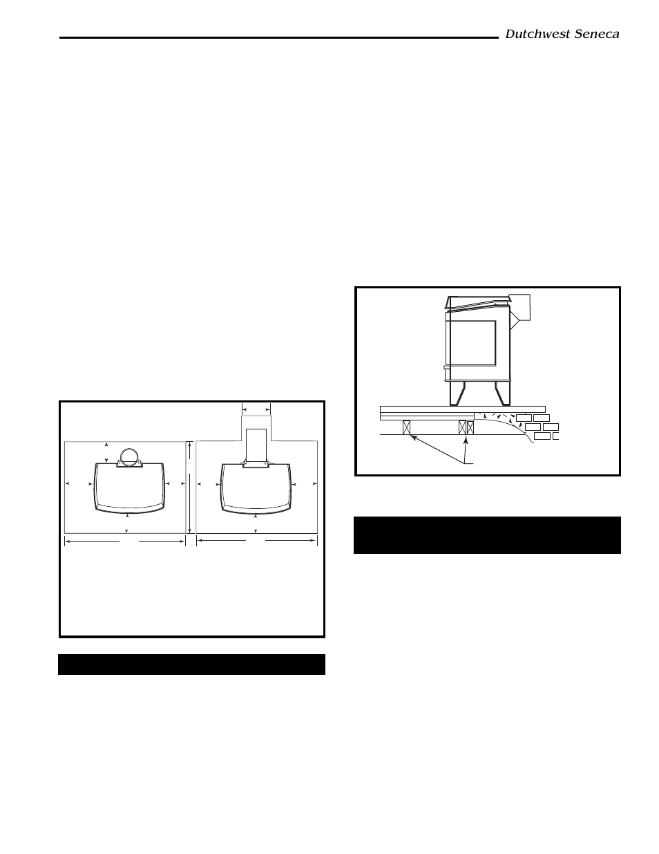 Dutchwest seneca, Floor protection for fireplace | Vermont Casting 2170 User Manual | Page 9 / 30