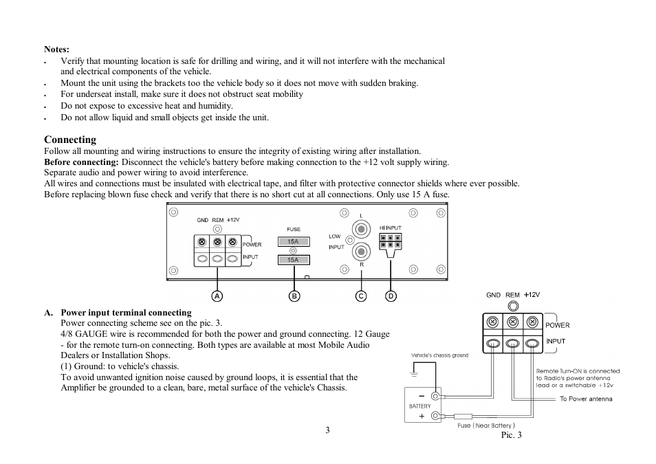 Connecting | Hyundai H-CSX8A User Manual | Page 3 / 11