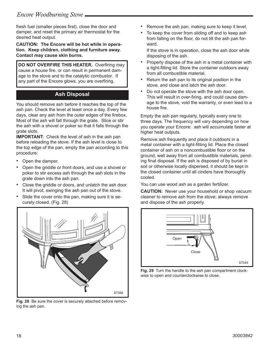Encore woodburning stove | Vermont Casting 2550CE User Manual | Page 18 / 32