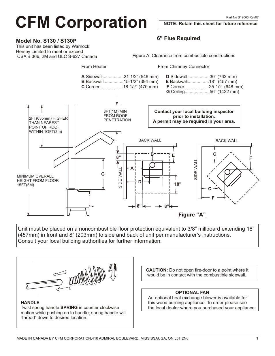 Cfm corporation | Vermont Casting WOOD STOVE User Manual | Page 12 / 14