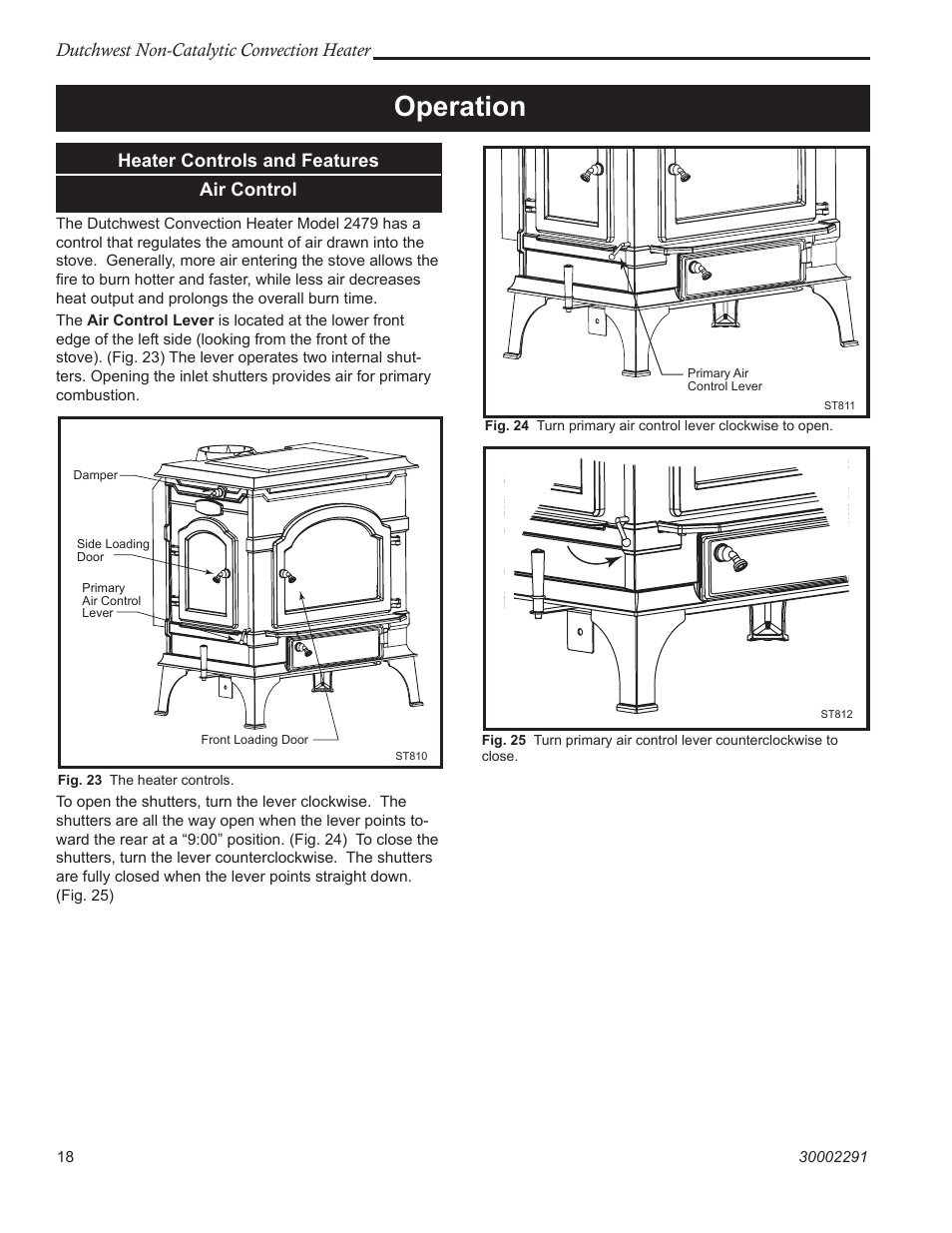 Operation | Vermont Casting 2479 User Manual | Page 18 / 32