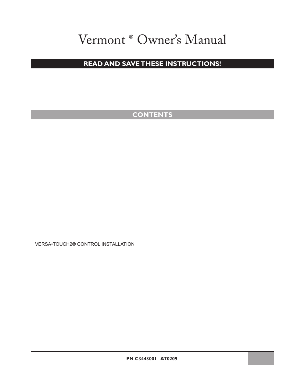 Vermont Casting Vermont Ceiling C34G624M User Manual | 21 pages