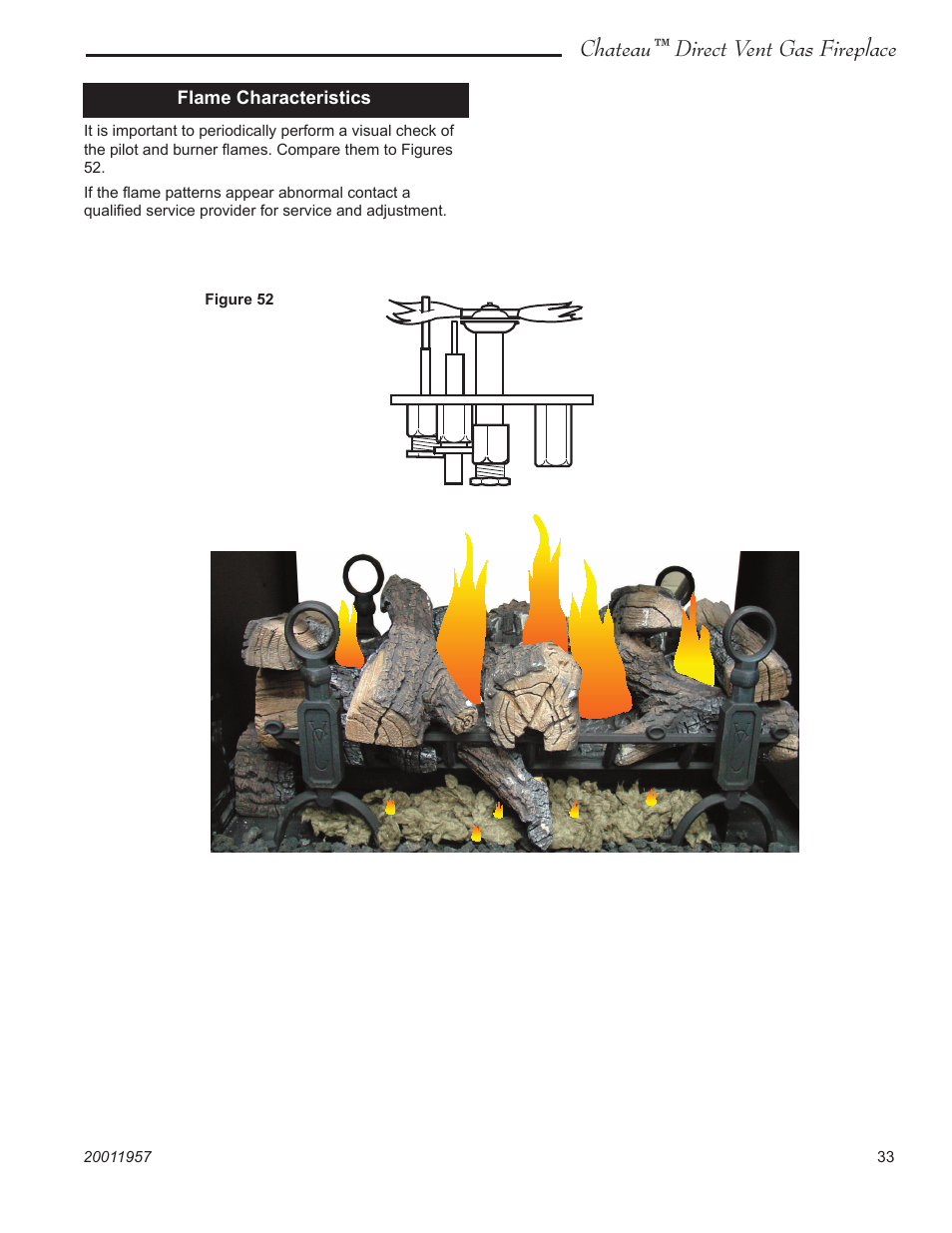 Chateau™ direct vent gas fireplace | Vermont Casting ChateauTM DTV38s2 User Manual | Page 33 / 48