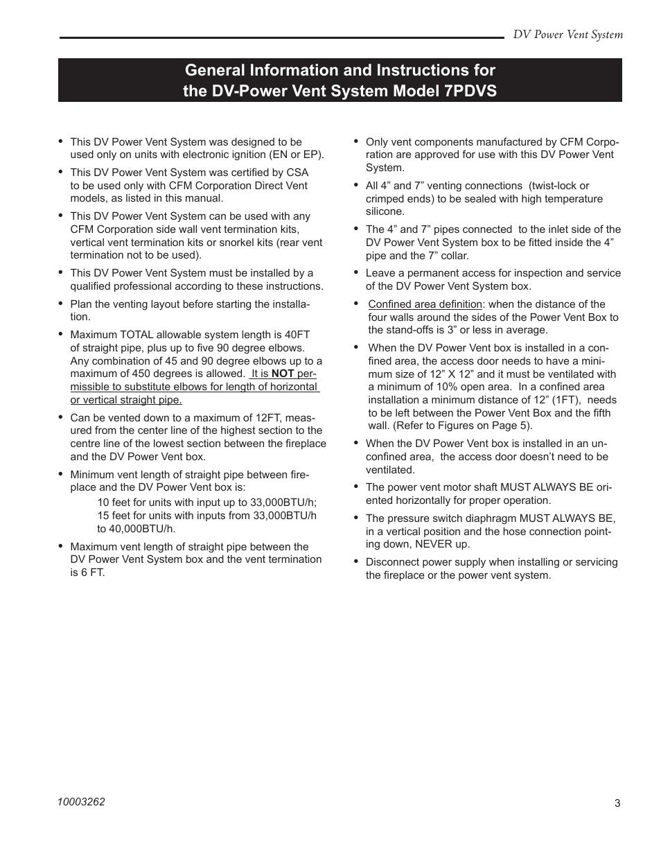 Vermont Casting 7PDVS User Manual | Page 3 / 24