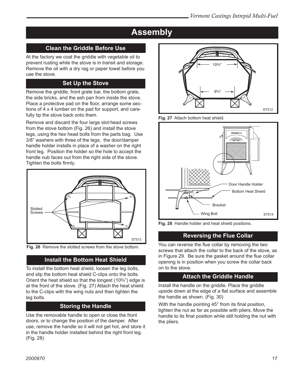 Assembly | Vermont Casting 1695 User Manual | Page 17 / 32