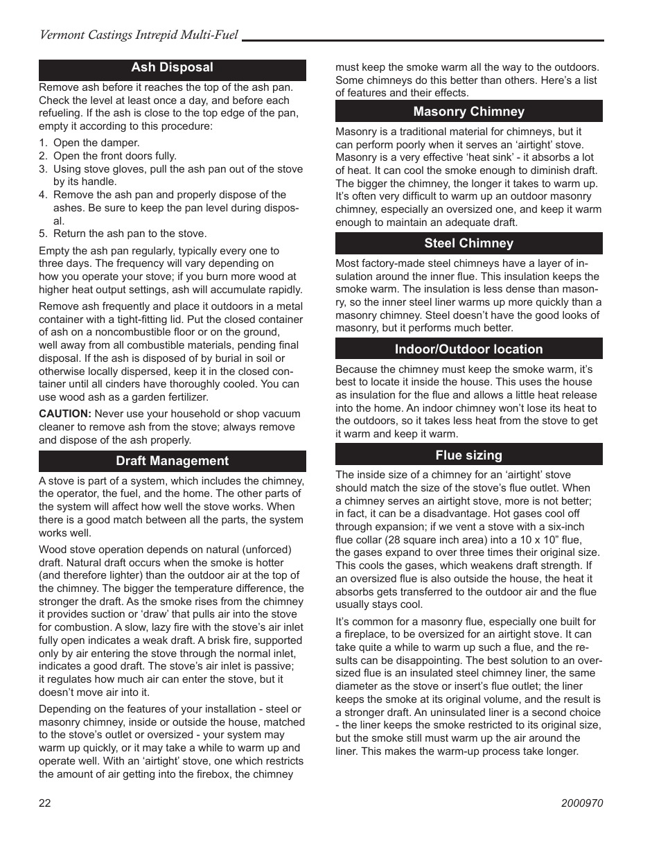 Vermont Casting 1695 User Manual | Page 22 / 32