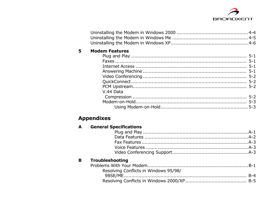 CREATIVE DSI V.92 User Manual | Page 4 / 60