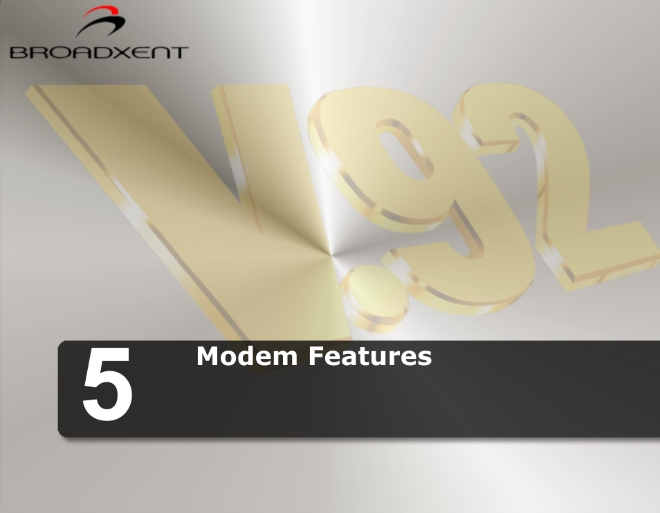 Modem features | CREATIVE DSI V.92 User Manual | Page 42 / 60