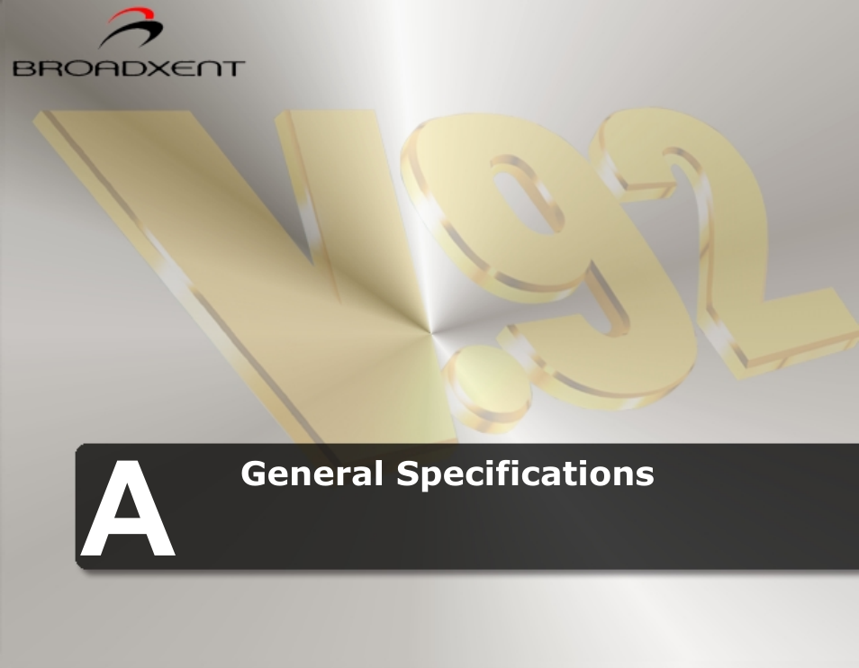 General specifications | CREATIVE DSI V.92 User Manual | Page 46 / 60