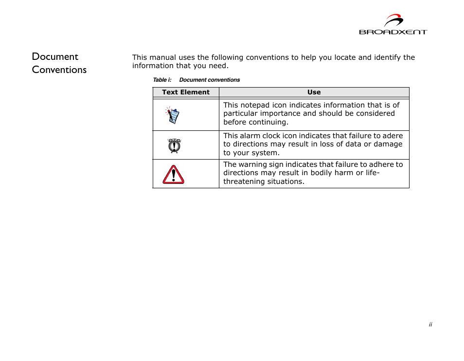 Document conventions | CREATIVE DSI V.92 User Manual | Page 8 / 60
