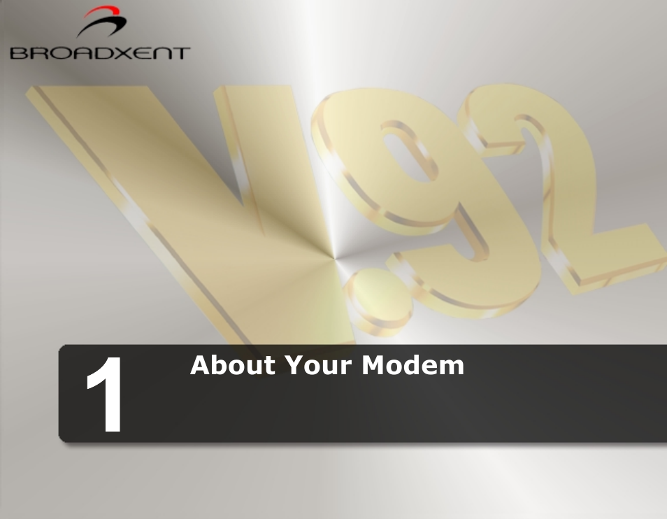 About your modem | CREATIVE DSI V.92 User Manual | Page 9 / 60