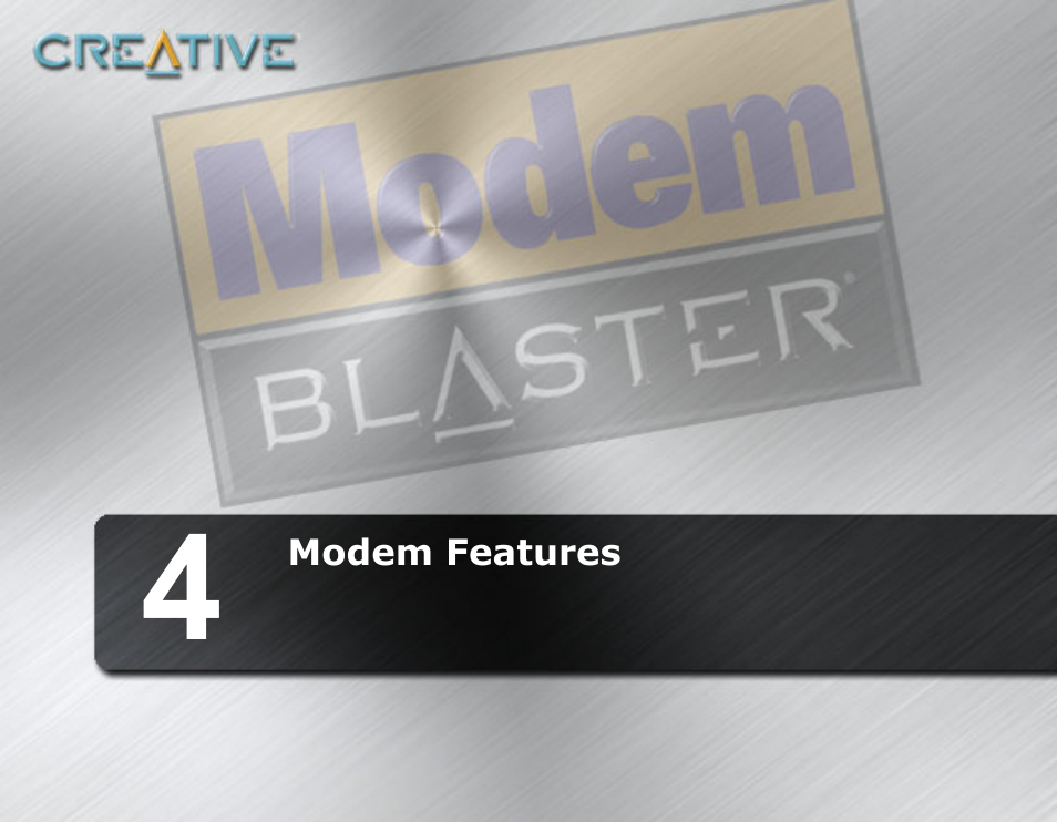 Modem features | CREATIVE Modem Blaster V.92 PCMCIA DI5611 User Manual | Page 23 / 40